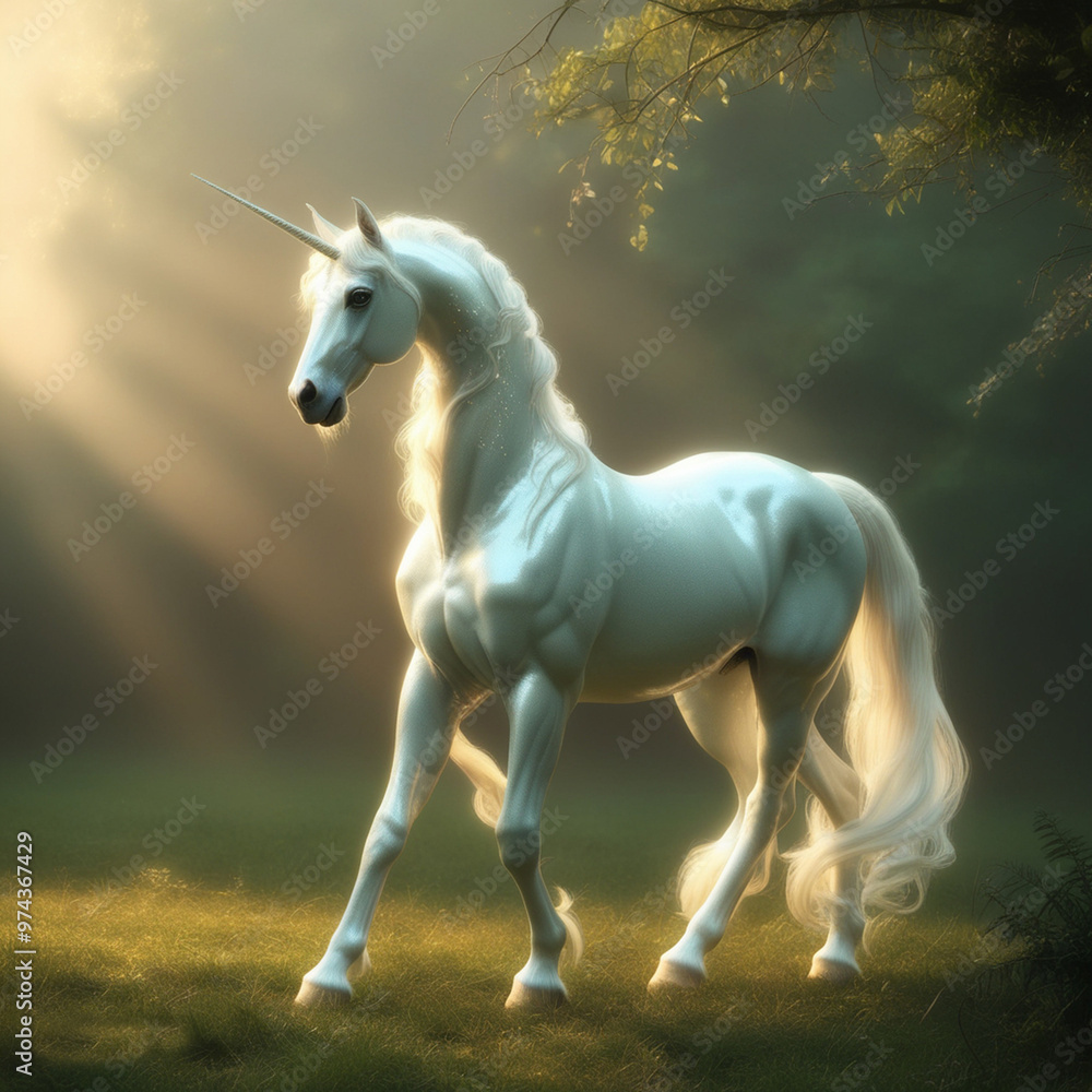white unicorn horse running white unicorn horse running