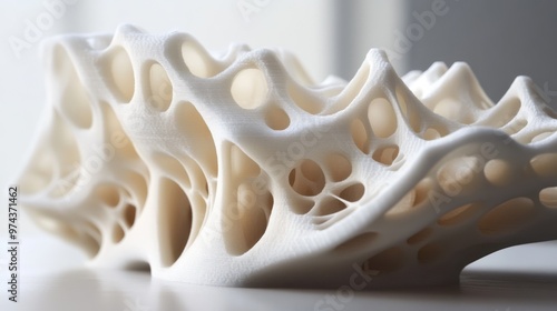 Abstract 3D Printed Sculpture