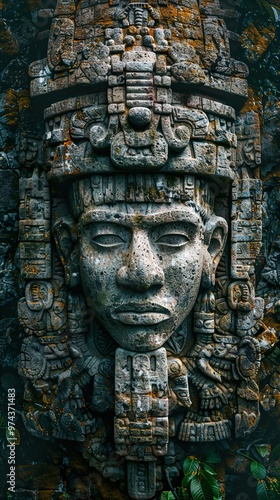 Ancient Mayan Stone Carving: A Glimpse into a Lost Civilization