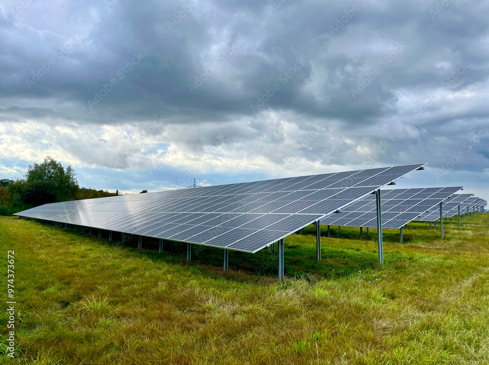 Clean energy against the backdrop of nature - solar panels and ecology Clean energy against the backdrop of nature - solar panels and ecology