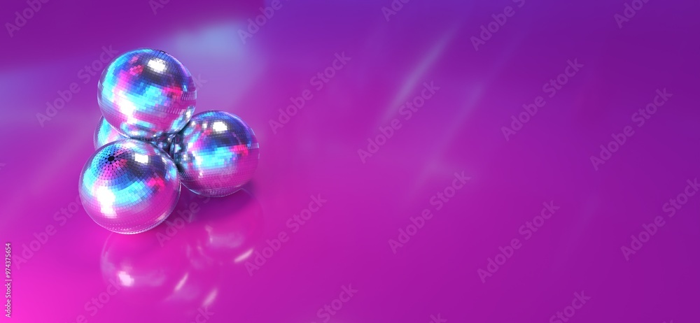 stacked disco balls presented on a shiny pink background
stacked disco balls presented on a shiny pink background