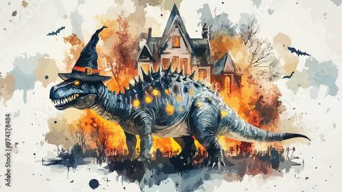 Stegosaurus Dinosaurier Halloween Tier