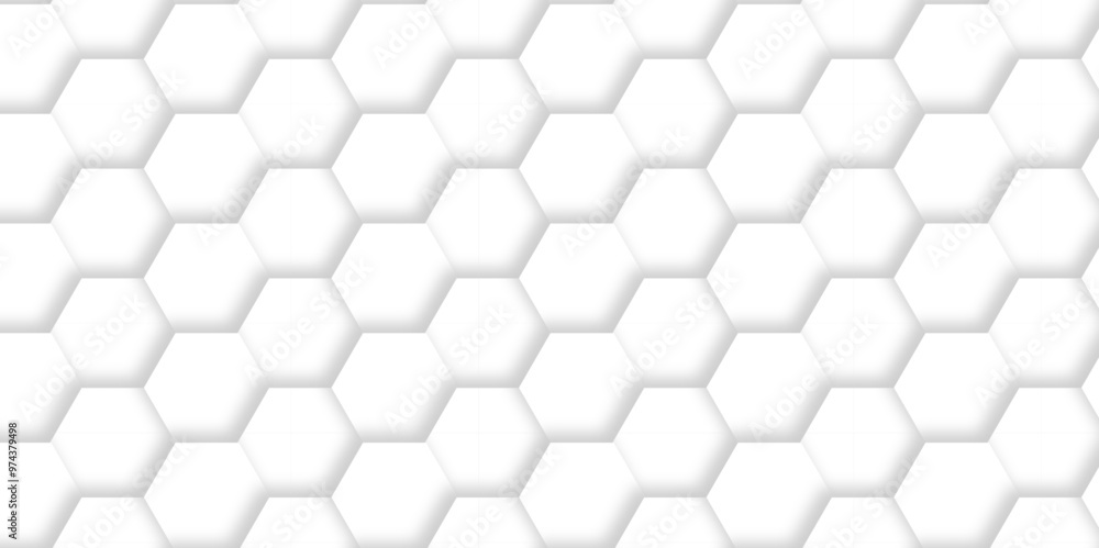 Vector abstract 3d white hexagon realistic mesh cell honeycomb texture. geometric white grid emboss hexagonal background. luxury emboss honeycomb white pattern shadow polygonal square web connection. Vector abstract 3d white hexagon realistic mesh cell honeycomb texture. geometric white grid emboss hexagonal background. luxury emboss honeycomb white pattern shadow polygonal square web connection.
