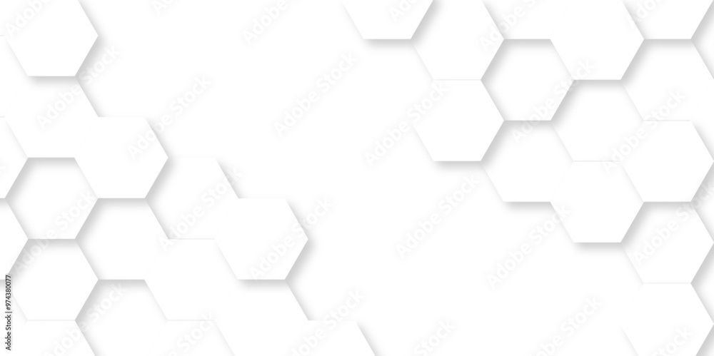 Honeycomb geometric white grid emboss hexagonal background. Vector abstract 3d white hexagon realistic mesh web cell hexagon honeycomb texture. Honeycomb geometric white grid emboss hexagonal background. Vector abstract 3d white hexagon realistic mesh web cell hexagon honeycomb texture.