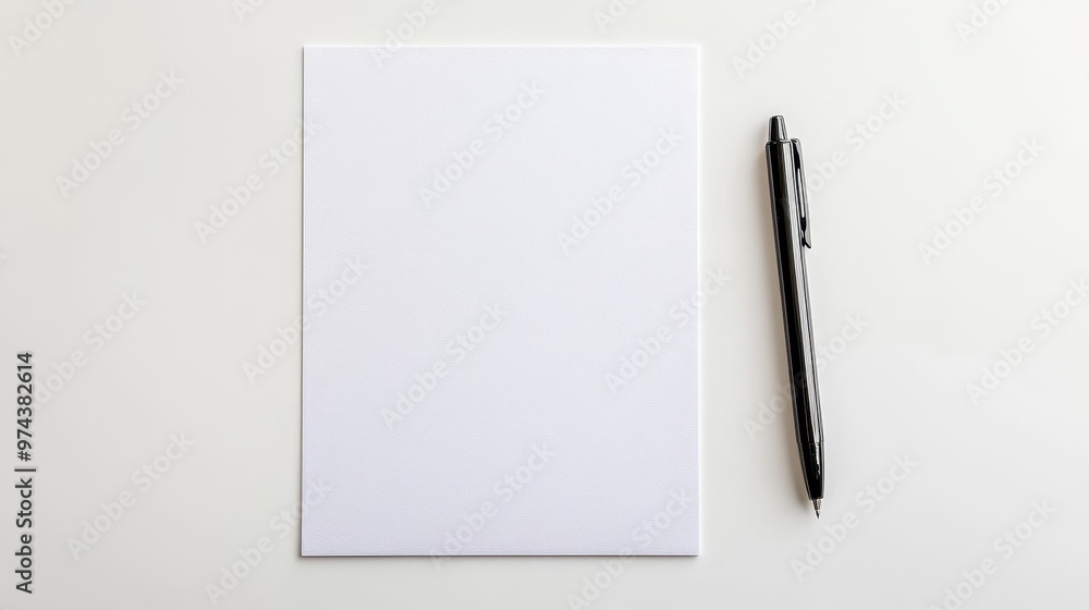 Blank Canvas and Pen: A Creative Workspace Blank Canvas and Pen: A Creative Workspace