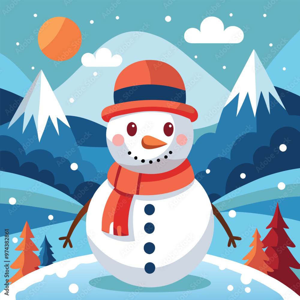 Naklejka premium Christmas winter background with snow and blurred bokeh. Merry Christmas and happy new year greeting card with copy-space
