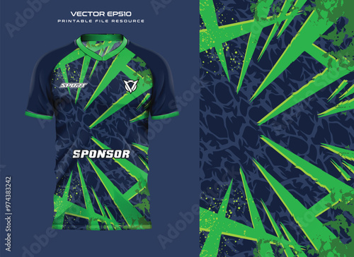 T-shirt jersey design.mockup, sport shirt template design for soccer jersey, football kit. Vector Illustration