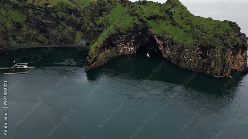 4K aerial video of the Icelandic island of Heimaey 4K aerial video of the Icelandic island of Heimaey