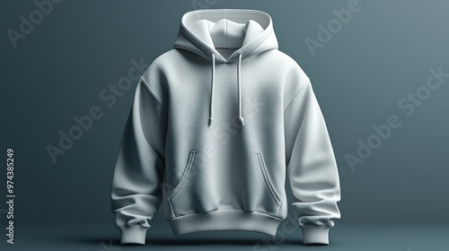 White hoodie sweatshirt mockup featuring copy space