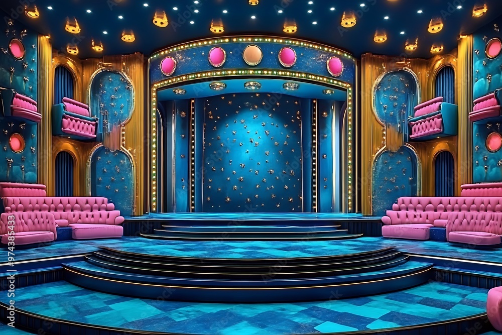 Obraz premium 4d pop art stage set UHD wallpaper