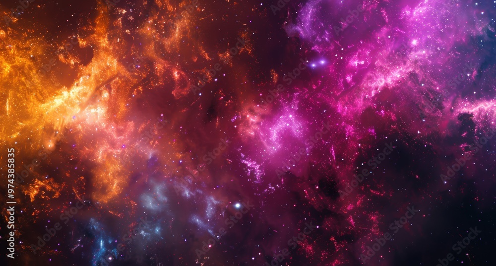 Vibrant Cosmic Explosion of Celestial Galaxies Colorful Nebulae and Twinkling Stars in the Boundless Universe Vibrant Cosmic Explosion of Celestial Galaxies Colorful Nebulae and Twinkling Stars in the Boundless Universe