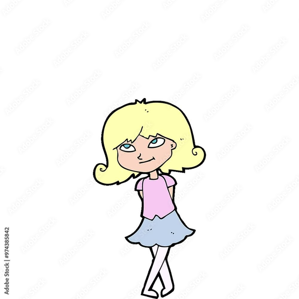 cartoon clever girl cartoon clever girl
