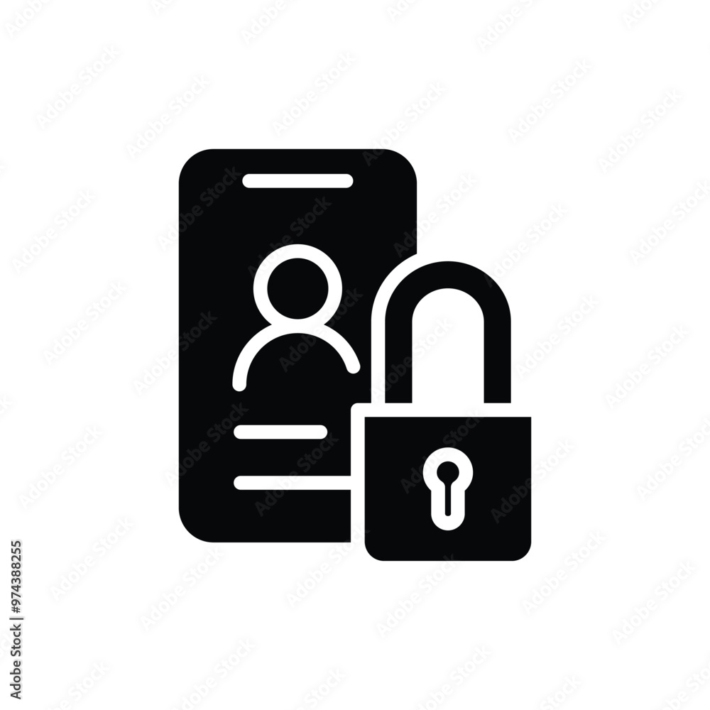 personal data protection solid icon vector design good for web or mobile app personal data protection solid icon vector design good for web or mobile app