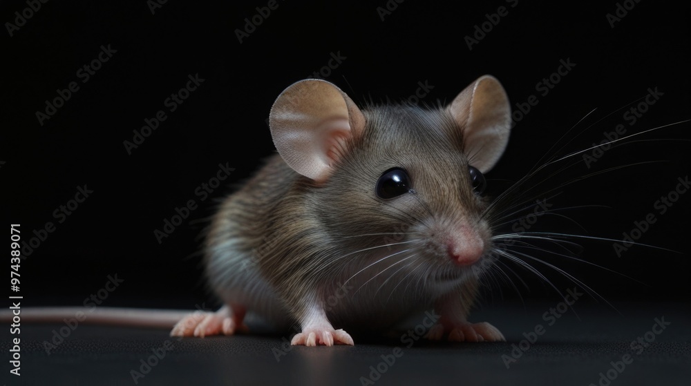 mouse over a black background mouse over a black background