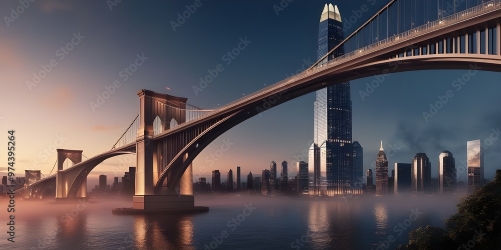 new york drone style picture brooklyn bridge generative ai new york drone style picture brooklyn bridge generative ai
