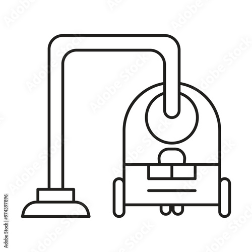 vacuum cleaner icon vector on white background