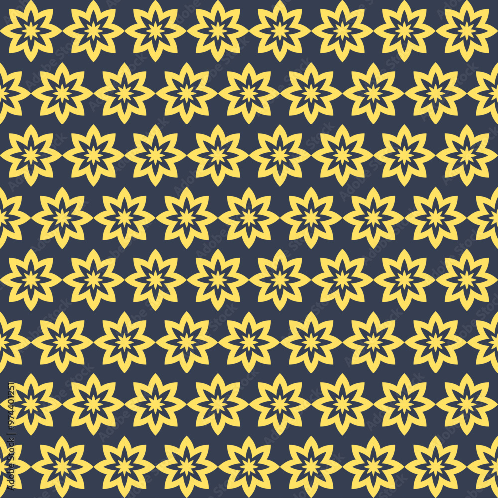 pattern with yellow flowers pattern with yellow flowers