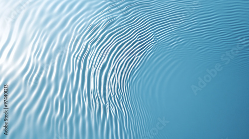water ripples on a blue background, clean, soft, pureness