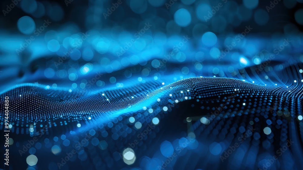 blue abstract lights background with network - connection blue abstract lights background with network - connection