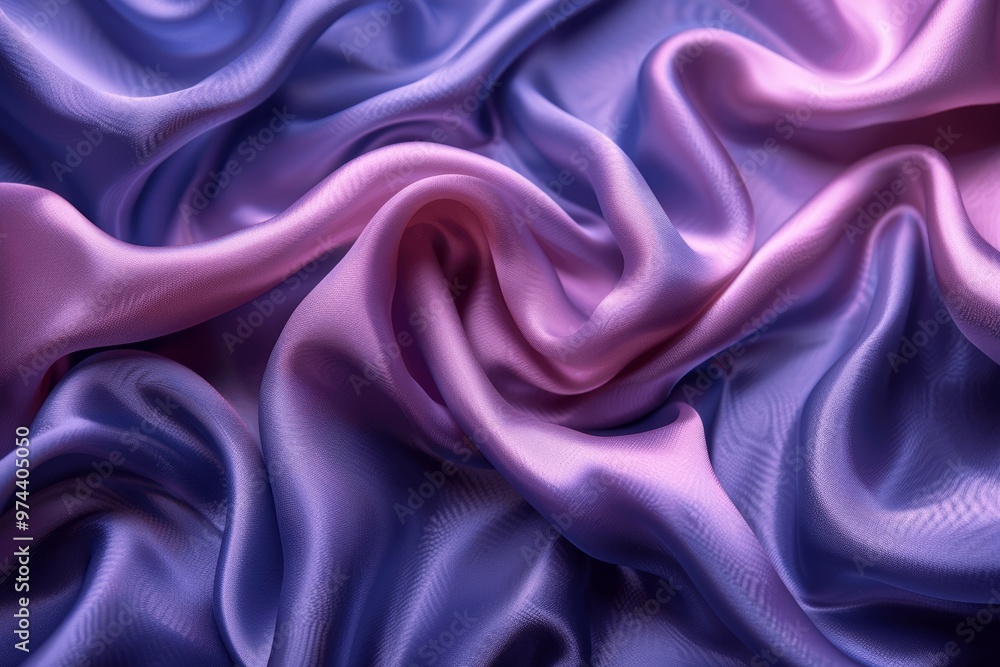 Obraz premium Elegant Gradient Purple Silk Satin Background