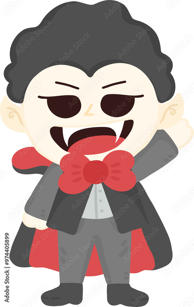 Halloween Cute Monster Vampire Costume Spooky Character Halloween Cute Monster Vampire Costume Spooky Character