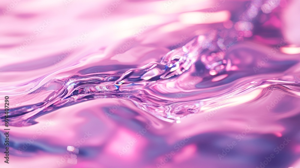 The close up of a glossy liquid surface with a soft focus. The close up of a glossy liquid surface with a soft focus.