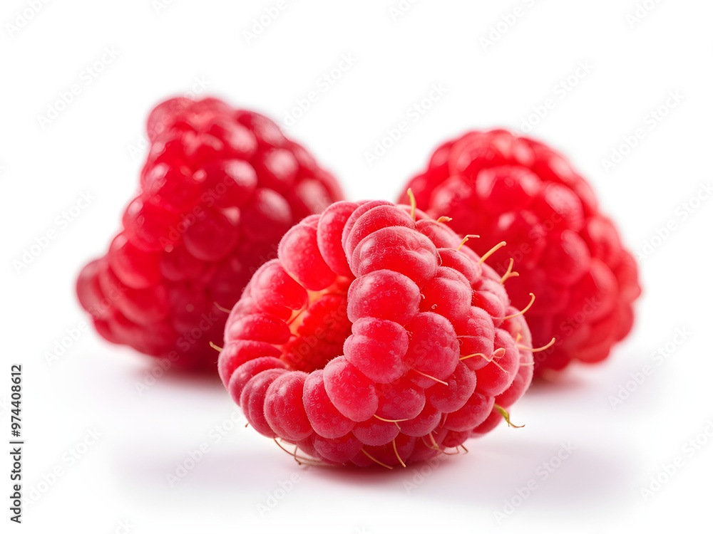 Raspberry fruit with stem isolated on white
Raspberry fruit with stem isolated on white