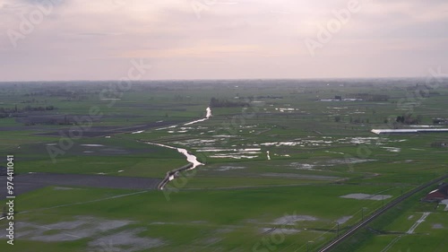 Diksmuide, Belgium, 03-25-2024: Diksmuide by drone photo