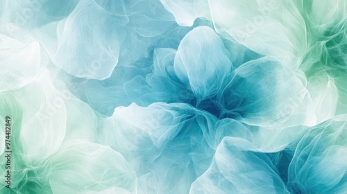 An Ethereal Mix of Sky Blue and Mint Green Abstract Design Perfect for Modern Decor and Creative Projects