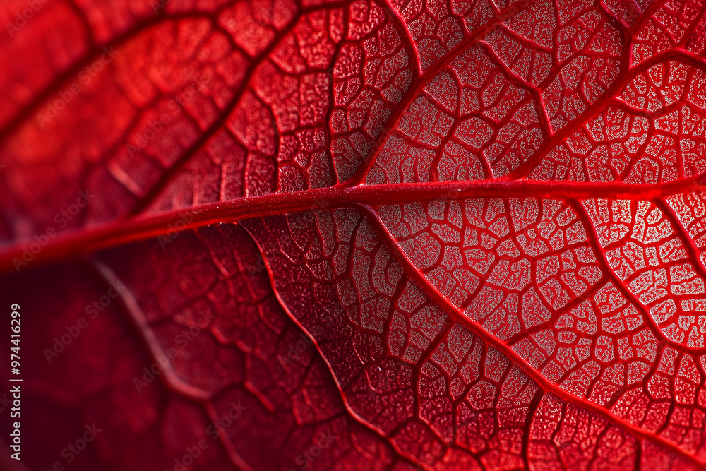 Obraz premium red leaf texture