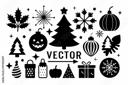 Holiday-Themed Vectors: Timeless Designs for Seasonal Celebrations.