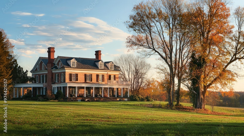 Grand Mansion on a Fall Day Grand Mansion on a Fall Day