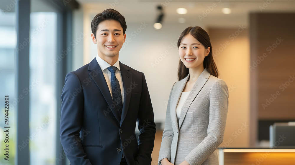 爽やかな笑顔の若手ビジネスパーソン 爽やかな笑顔の若手ビジネスパーソン