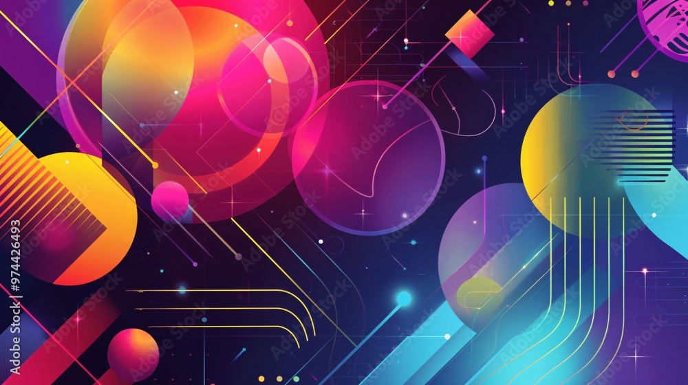Abstract colorful geometric shape background Abstract colorful geometric shape background