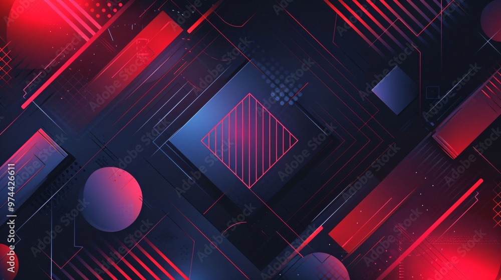 Abstract dark background illustration with geometric Abstract dark background illustration with geometric