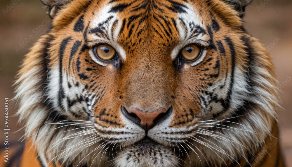 Obraz premium Close-up Portrait of a Tiger