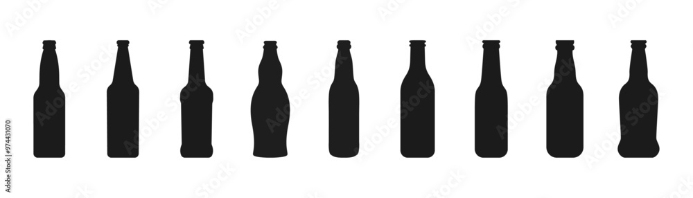 Beer bottle shape. Pub, bar concept. Brewery icon. Alcohol beverage label design. Craft beer Ideas. Beer bottle shape. Pub, bar concept. Brewery icon. Alcohol beverage label design. Craft beer Ideas.