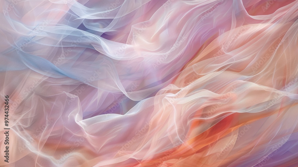 Abstract Pastel Tulle Background Abstract Pastel Tulle Background