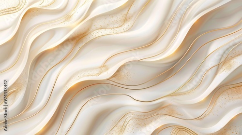 Elegant cream shade background with line golden elements