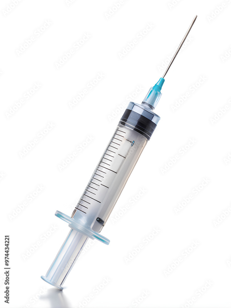 Syringe on isolated white background, Clipping path Syringe on isolated white background, Clipping path