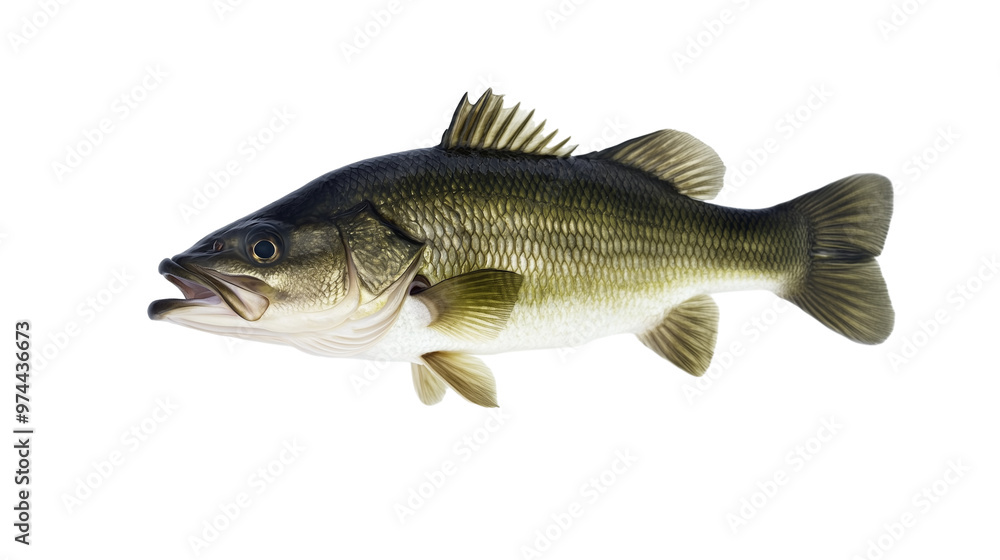 Bass fresh water fish png isolated on transparent background Bass fresh water fish png isolated on transparent background