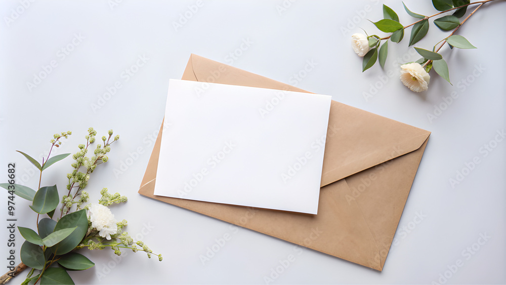 note paper with flowers on wooden background note paper with flowers on wooden background