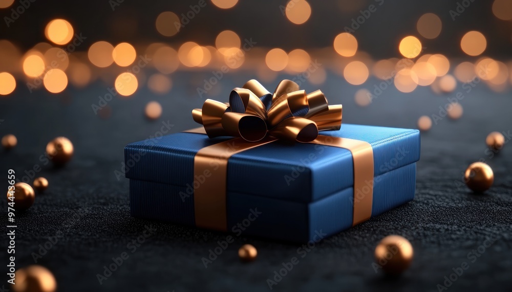 Friends Celebrating Christmas with Custom-Wrapped Gifts, Festive Lights and Decorations, A Joyful Holiday Scene Friends Celebrating Christmas with Custom-Wrapped Gifts, Festive Lights and Decorations, A Joyful Holiday Scene