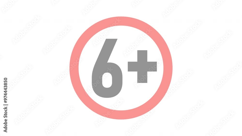 Motion graphics element for age appropriate content Motion graphics element for age appropriate content