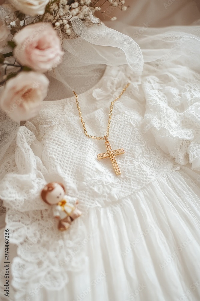 baby girl baptism concept. Selective focus baby girl baptism concept. Selective focus