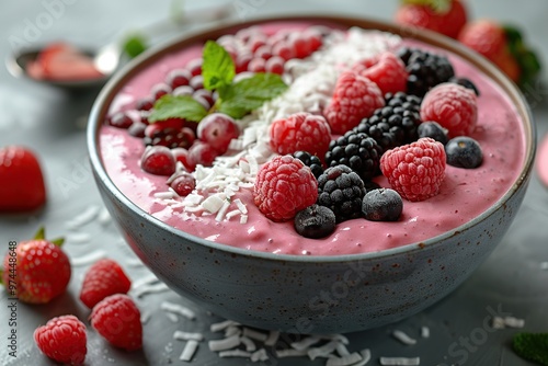 Delicious and Healthy Berry Smoothie Bowl