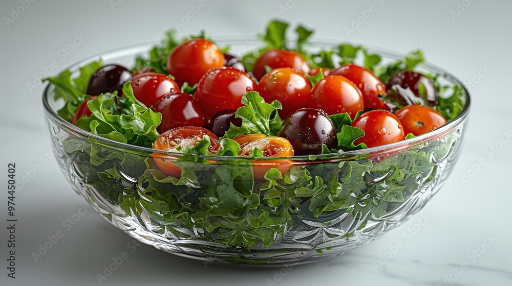 Fresh Salad with Cherry Tomatoes Fresh Salad with Cherry Tomatoes