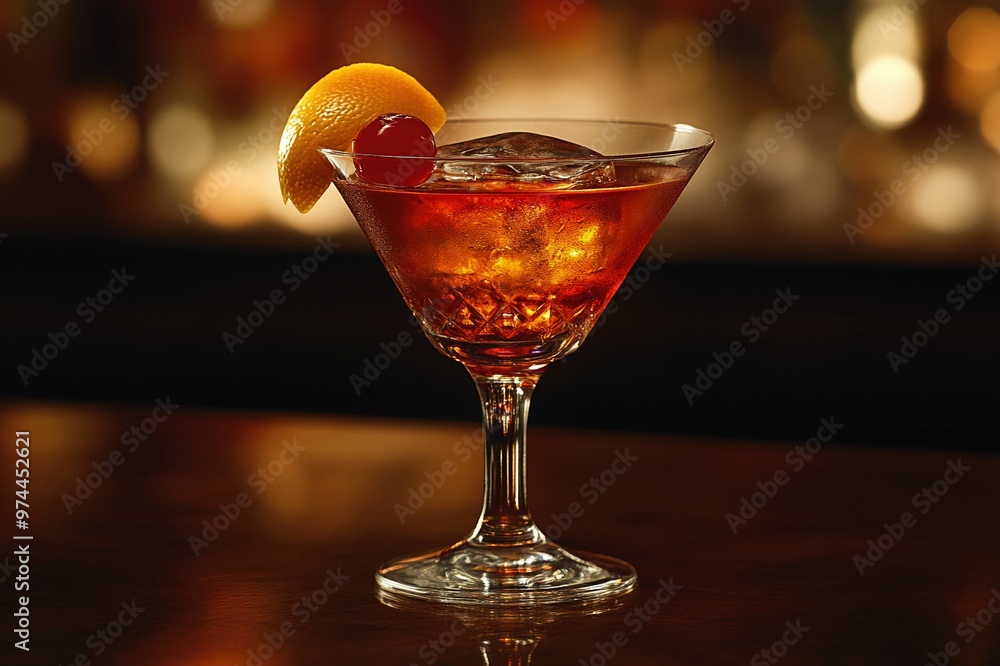 Manhattan at a New York jazz club Manhattan at a New York jazz club