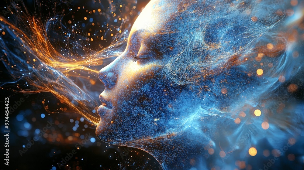 Visualize A Digital Art Studio Where Artificial Intelligence Algorithms