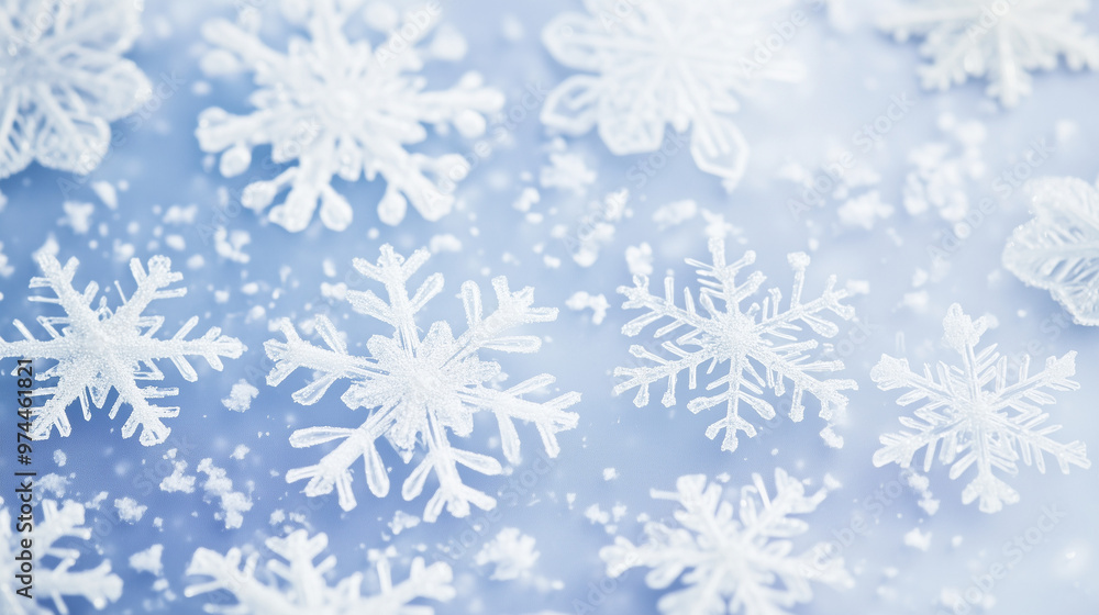 Large white snowflakes on a lilac background Large white snowflakes on a lilac background